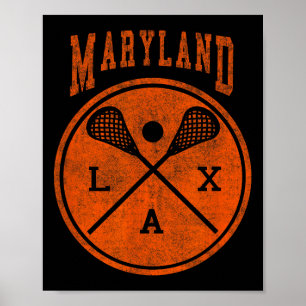Poster Lacrosse vintage Maryland Lacrosse Perdue Lax