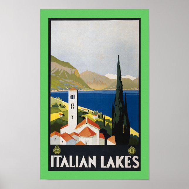 Poster Lacs italiens (Devant)