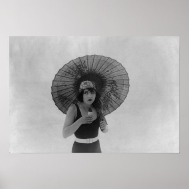 Poster L'Actrice Betty Compson Manger De La Crème De Glac (Devant)