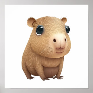 Poster L'adorable capybara