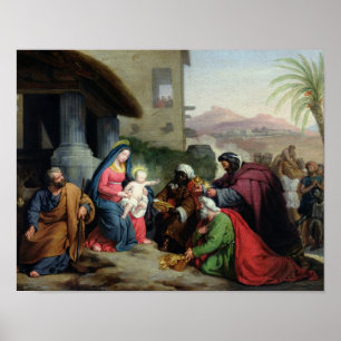 Poster L'adoration des Magi, c.1833-36