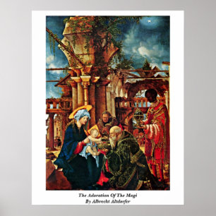 Poster L'adoration des Magi par Albrecht Altdorfer