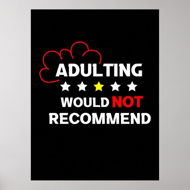 Poster L'Adulte Ne Recommande Pas (Devant)