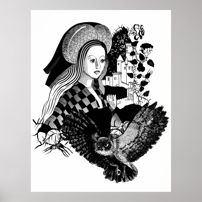 Poster Lady and Night Owl (Devant)