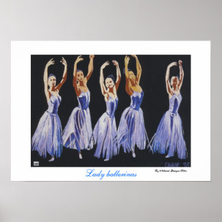Poster Lady ballerinas