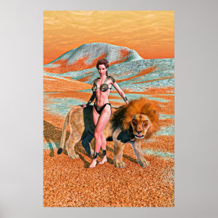 Poster Lady et Lion