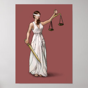 Poster Lady Justice - Marsala