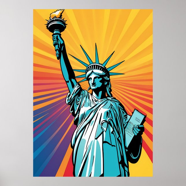 Poster Lady Liberty (Devant)