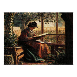Poster Lady Reading