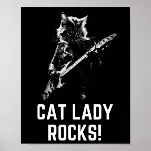 Poster Lady Rocks ! Mesdames de guitare Madame la Préside