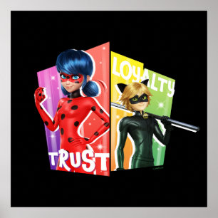 Poster Ladybug & Cat Noir Confiance et fidélité