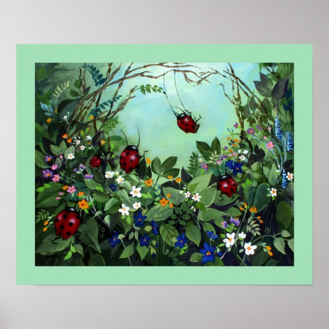 Poster Ladybugs En Jeu (Devant)