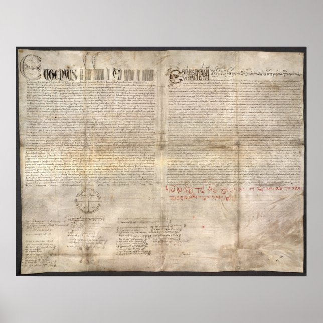 Poster Laetentur Caeli : Bulla Unionis Graecorum (Devant)