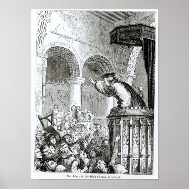 Poster L'affaire dans la Haute Eglise, Édimbourg (Devant)