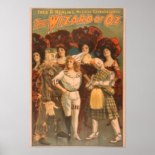 Poster "L'affiche #1 de théâtre musical de magicien d'Oz"