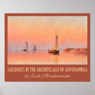 Poster L'affiche artistique des voiliers d'Abrahamsson
