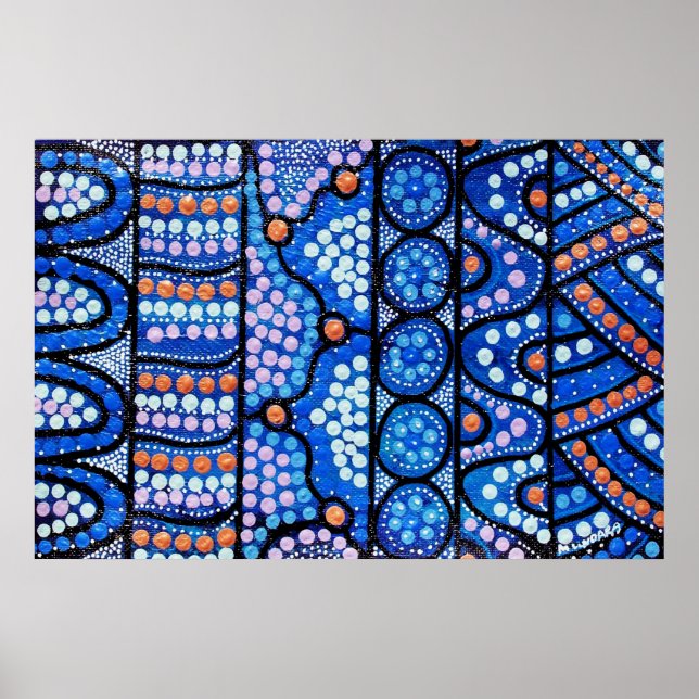 Poster L'affiche bleu du voyage (Devant)