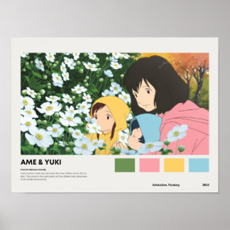 Poster L'affiche d'animation Wolf Children