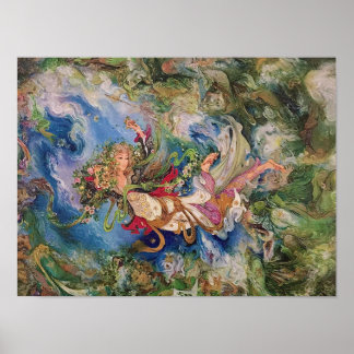 Poster L'affiche d'art persan de printemps à venir