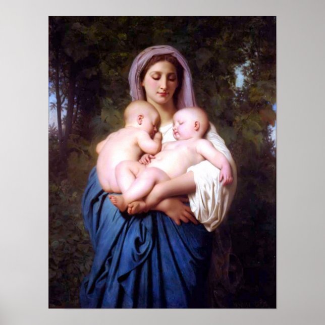 Poster L'affiche de bienfaisance du Maître Bouguereau (Devant)