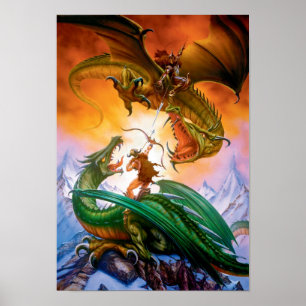 Poster L'affiche de dragon de duel