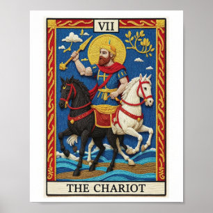Poster L'affiche de la carte de tarot du Chariot