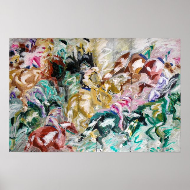 Poster L'affiche de la course à cheval (Devant)