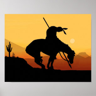 Poster L'affiche de la fin de la piste Silhouette