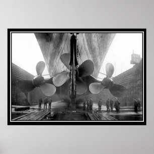 Poster L'affiche de la série Titanic Propellers Titanic