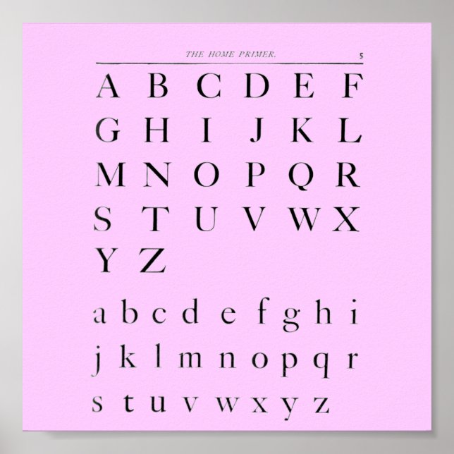 Poster L'affiche de l'alphabet (Devant)