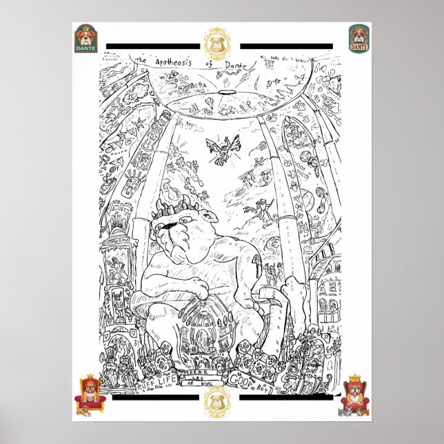 Poster L'affiche de l'apothéose ou de Dante (Devant)