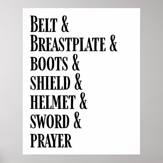 Poster L'affiche de l'armure de Dieu (Devant)