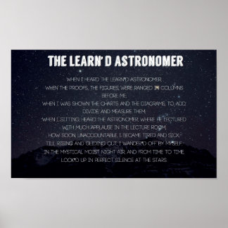 Poster L'affiche de l'astronome