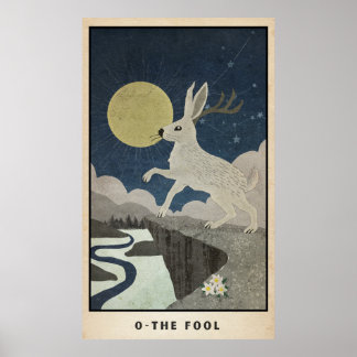 Poster L'affiche de l'idiot major Arcana avec le Jackalop