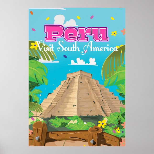 Poster L'affiche de Peru Travel. (Devant)