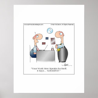 Poster L'affiche de votre travail par April McCallum