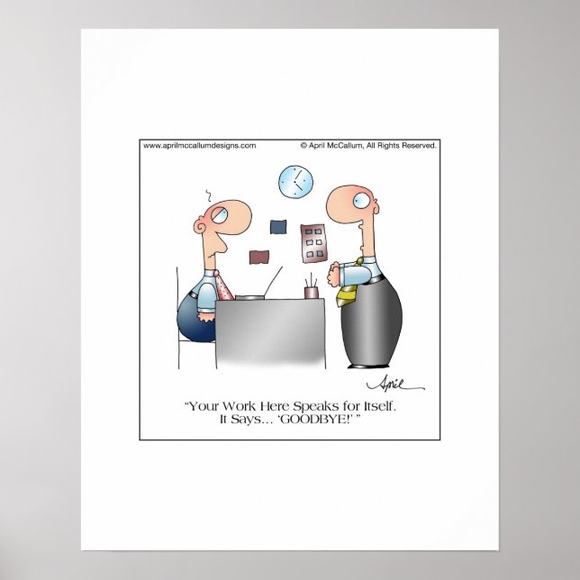 Poster L'affiche de votre travail par April McCallum (Devant)