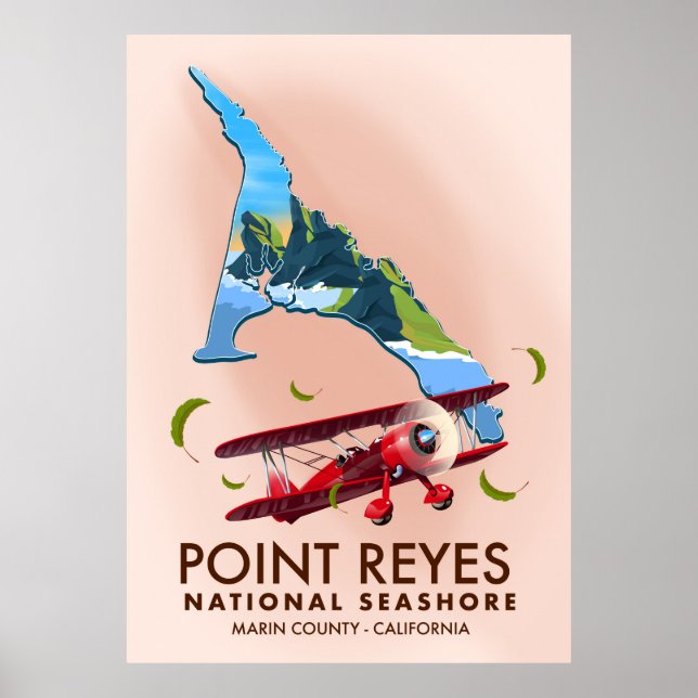 Poster l'affiche de voyage de point reyes national seasho (Devant)