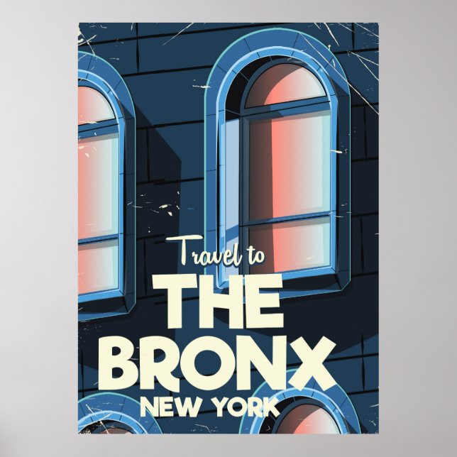 Poster L'affiche de voyage du Bronx New York City (Devant)
