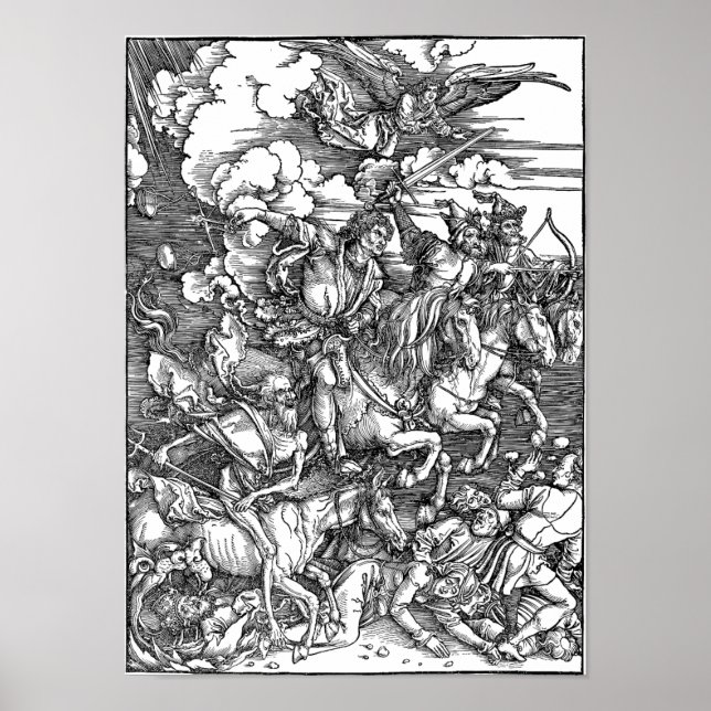 Poster L'affiche des quatre cavaliers (Devant)