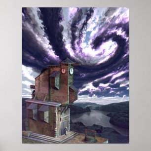 Poster L'affiche d'impression d'art de la Horloge-Tour