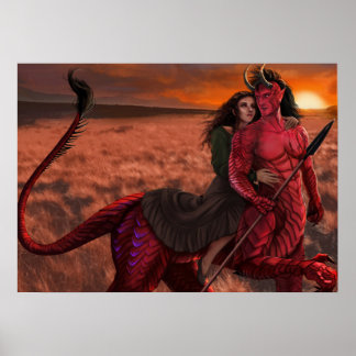 Poster L'affiche du bibliothécaire et de la bête