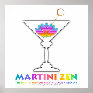 Poster L'affiche du chemin vers l'illumination cocktail, 