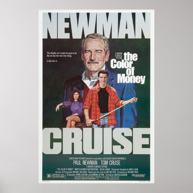Poster L'affiche du film Couleur de l'argent (Devant)
