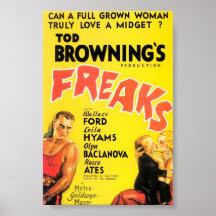 L'affiche du film "Freaks" de Tod Browning.