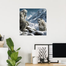 L'affiche du léopard des neiges de Yeti