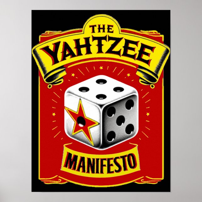 Poster L'affiche du Manifeste de Yahtzee (Devant)