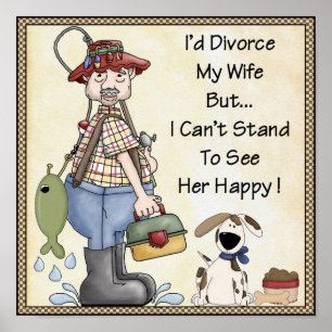 Poster L'Affiche-Je divorcerait mon épouse….Plaisanterie,