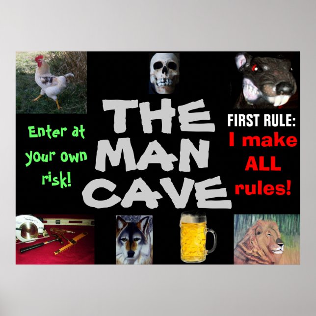 Poster L'affiche MAN CAVE (Devant)