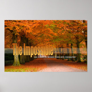Poster L'affiche Motivationnelle Impossible
